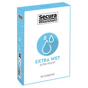 Kondomy Secura Extra Wet, 48 ks